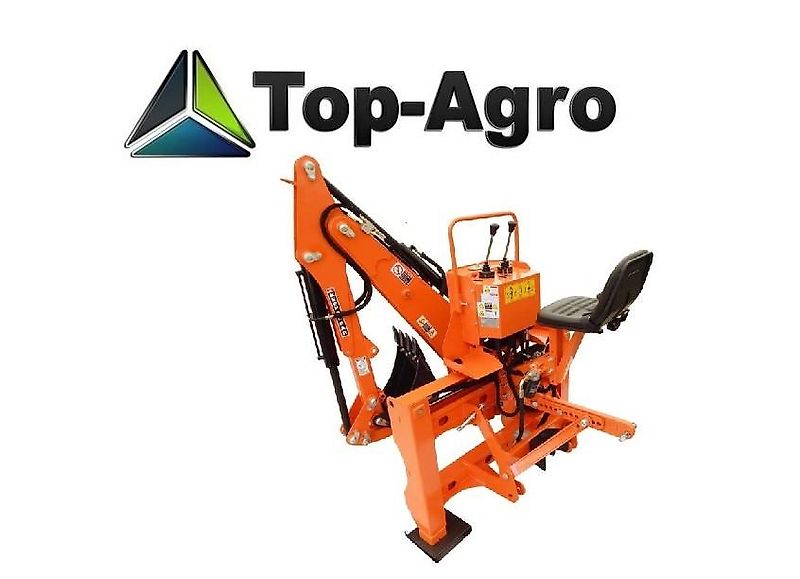 TOP-AGRO Bagger mit eigener hydraulik, 3Pkt Aufhängung, verschiebbar